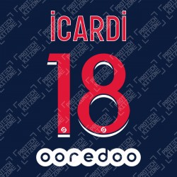 Icardi 18 (Official PSG 2020/21 Home Ligue 1 Name and Numbering)